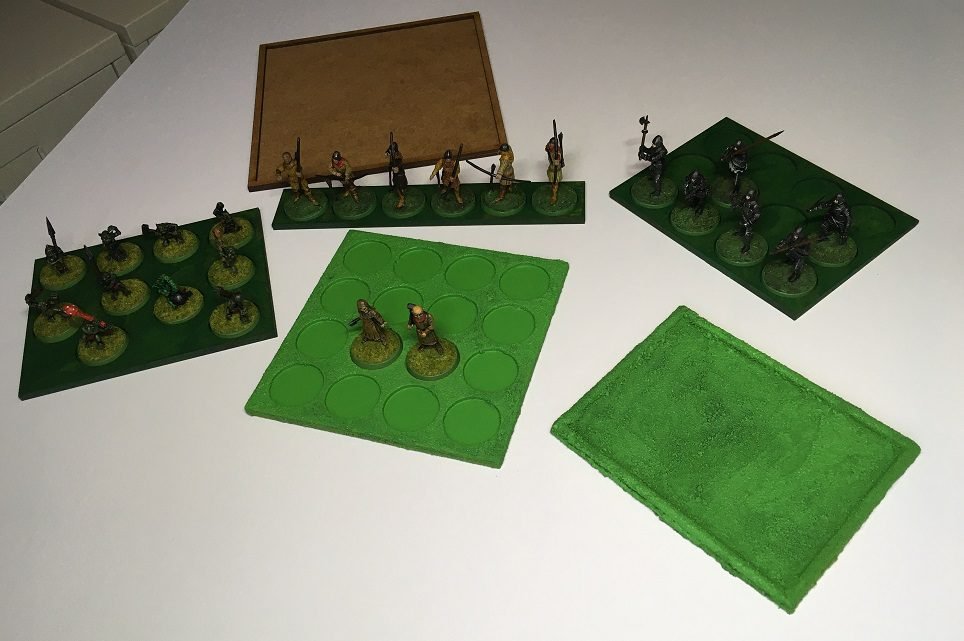 Warbases trays, along with one of  mines