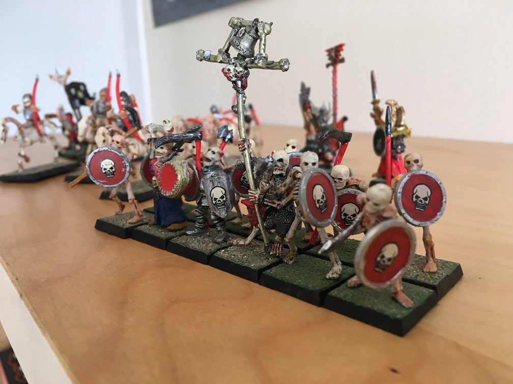 The main skeleton regiment of this undead warband