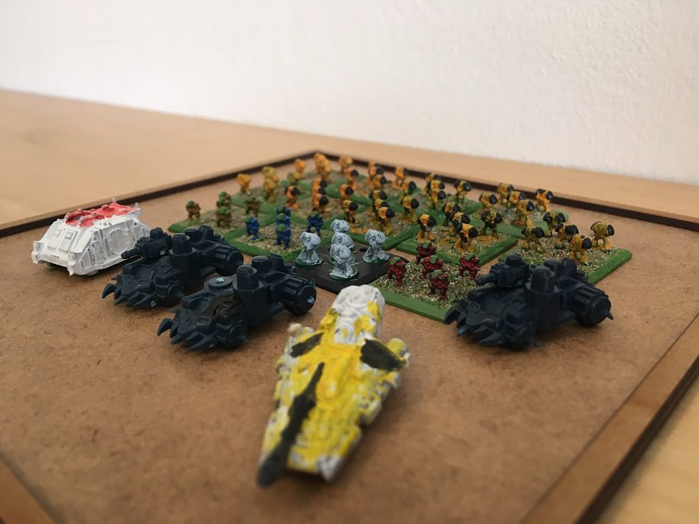 6mm wargaming roughly painted minis from the mid 90s