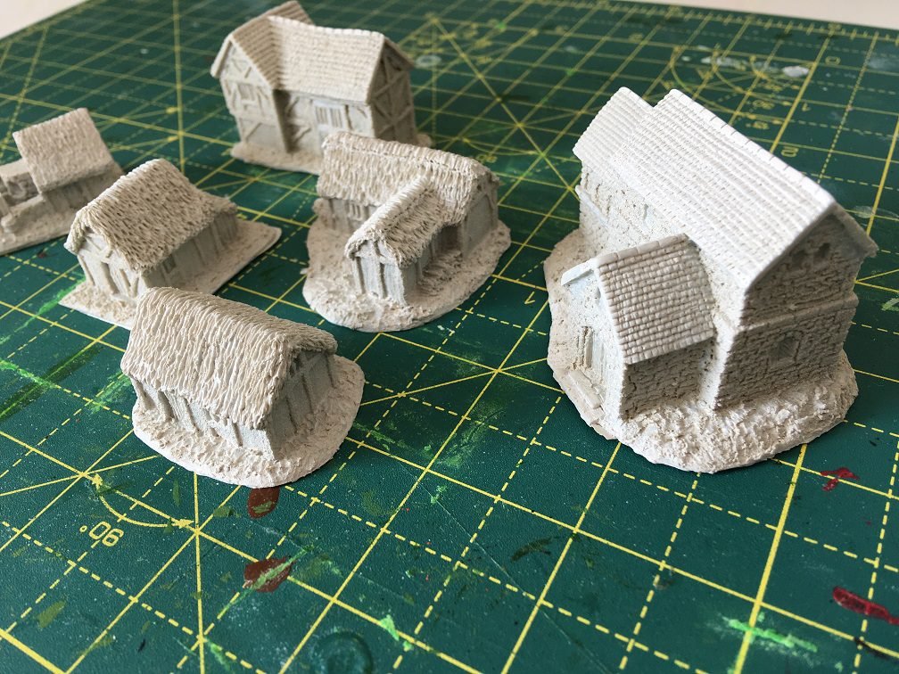 6mm scale buildings from Total Battle Miniatures