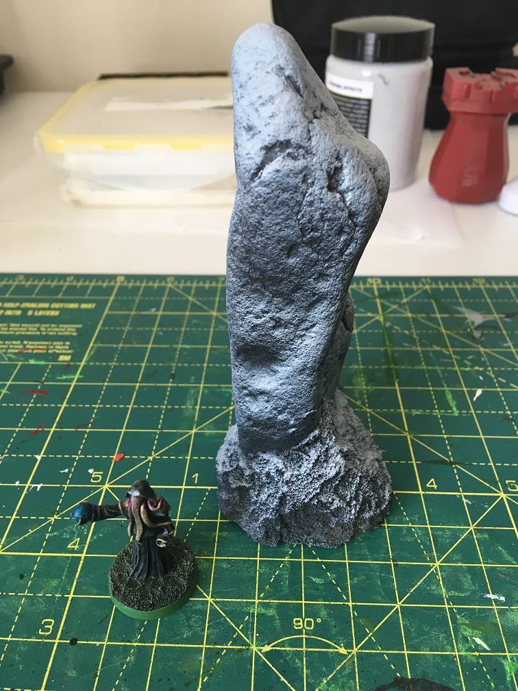 Standing stone primed