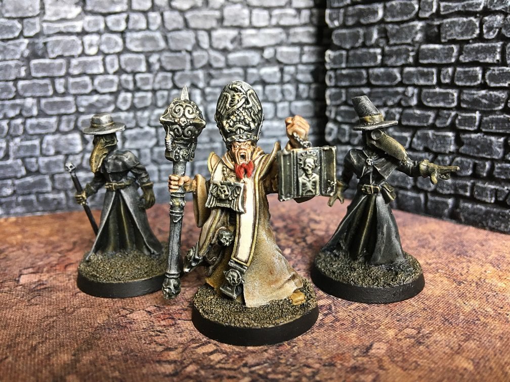 Just Kyranov from Warhammer 40k with a couple of plague doctors