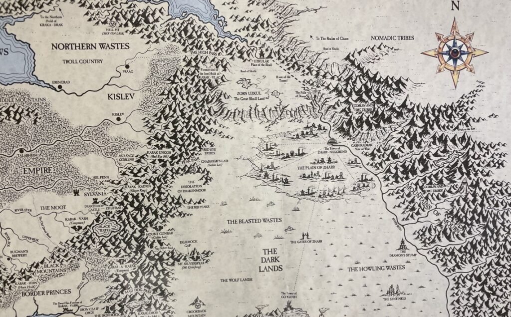 warhammer map for solo or co-op wargaming campaigns