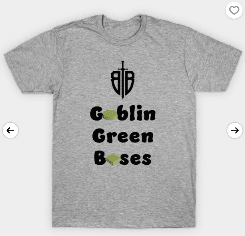 goblin green bases t-shirt